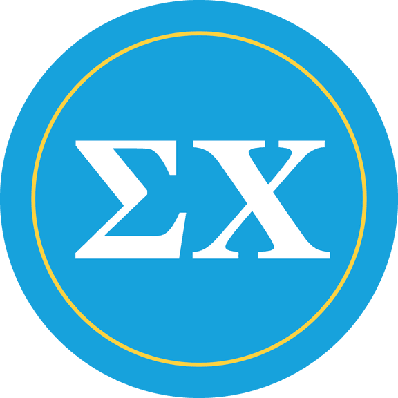 Sigma Chi Car Decal Sticker - Officially Licensed Fraternity Window Sticker, Full Color Circle Logo Design