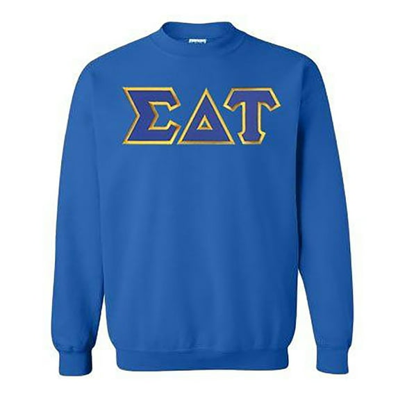 Sigma Delta Tau Lettered Crewneck 2X-Large Royal Blue