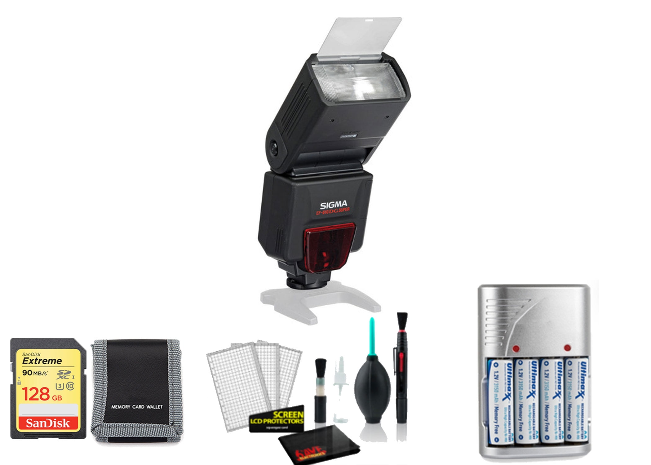 美品 シグマ SIGMA EF-610DG SUPER シグマSA用 クリップオンフラッシュ ストロボ ☆極上美品☆ シグマ SIGMA EF-610 DG SUPER EO-ETTL II 単三