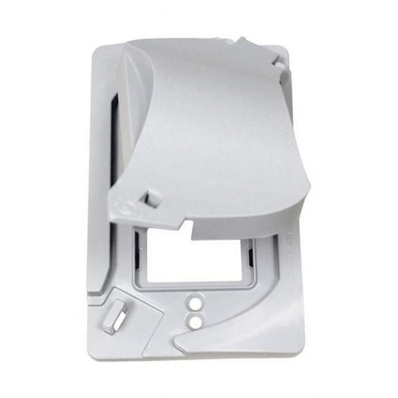 COVER FLAT PLASTIC 1G WH