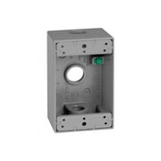 Sigma Electric 14252 Weatherproof Outlet Box, 1 Gang, Gray