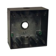 Sigma Electric 14350BR Square Brown Aluminum 2 Gang Box