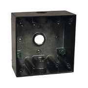 Sigma Electric 14350BR Square Brown Aluminum 2 Gang Box