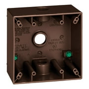 Sigma Electric 14350BR Square Brown Aluminum 2 Gang Box