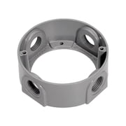 Sigma Electric 4-3/16 in. Round Metallic Extension Ring Gray