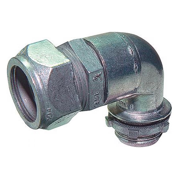 Gampak Compression Connector Emt 1/2 " Csa 90 Deg Bag