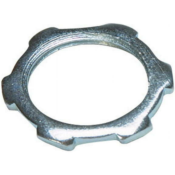 Sigma Engineered Solutions 1 in. D Zinc-Plated Steel Electrical Conduit Locknut For Rigid/IMC 1 pk