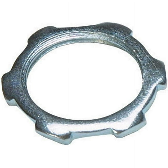 Sigma Engineered Solutions 3/4 in. D Zinc-Plated Steel Electrical Conduit Locknut For Rigid/IMC 2 pk