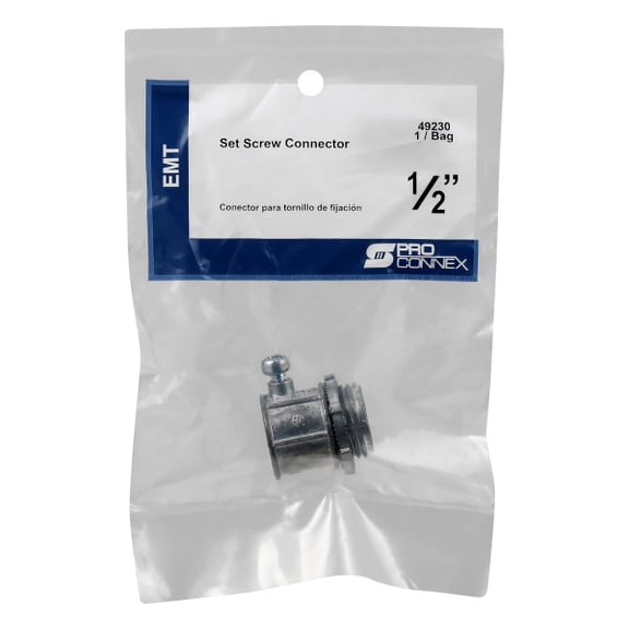 Set Screw Connector Emt 1/2" Ul/Csa Bag Gam-Pak Conduit 49230 031857492304
