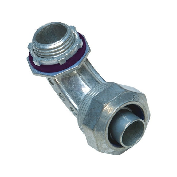 Sigma   3/4 in. Dia. Zinc  90 Degree Connector