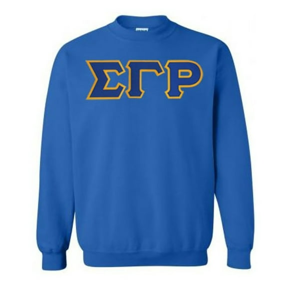 Sigma Gamma Rho Lettered Crewneck Large Royal Blue