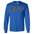 thumbnail image 1 of Sigma Gamma Rho Lettered Long Sleeve Tee Medium Royal Blue, 1 of 1