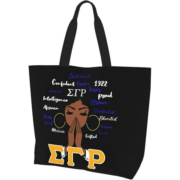 Sigma Gamma Rho Tote Bag for Women Sigma Gamma Rho Sorority Paraphernalia Gifts 1922 Reusable Fashion Beach Bag Pool Bag for Travel Vacation Gym