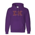 thumbnail image 1 of Sigma Kappa Lettered Hooded Sweatshirt Small Purple, 1 of 1