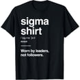 thumbnail image 1 of Sigma Male Gen Alpha Slang Lone Wolf Alpha Leader Sigma T-Shirt, 1 of 4