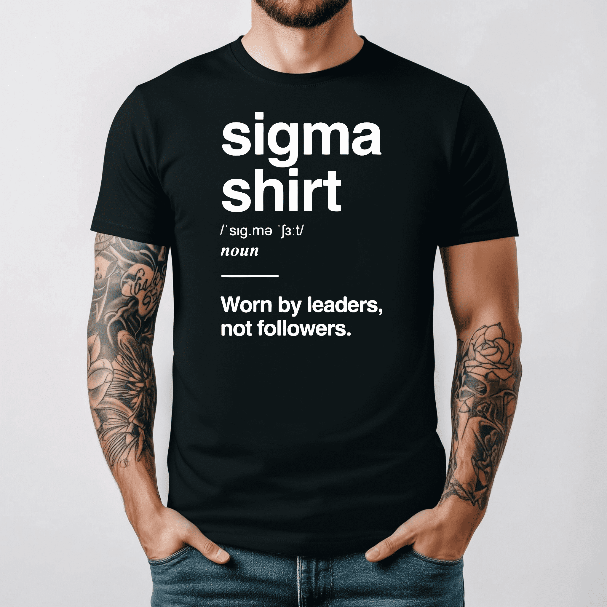Sigma Male Gen Alpha Slang Lone Wolf Leader Meme Humor Tee V16678,for ...