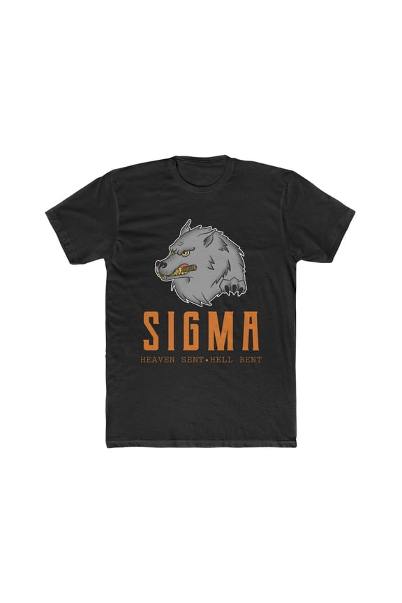 Sigma Male Wolf T-shirt Men's Graphic Cotton Crew Tee