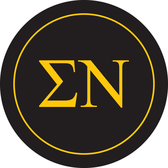 Sigma Nu Car Decal Sticker - Officially Licensed Fraternity Window Sticker, Full Color Circle Logo Design