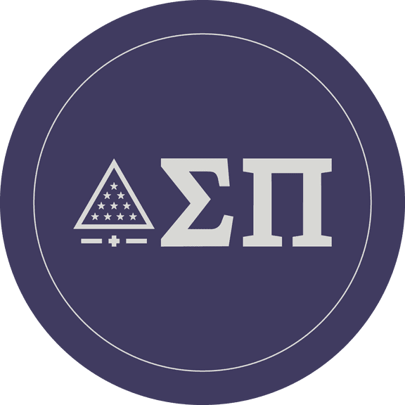 Sigma Pi Car Decal Sticker - Officially Licensed Fraternity Window Sticker, Full Color Circle Logo Design