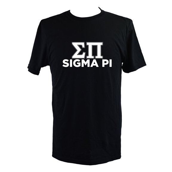 Sigma Pi T-Shirt - Varsity Letter Fraternity Tee, 100% Cottont, Size Extra Large