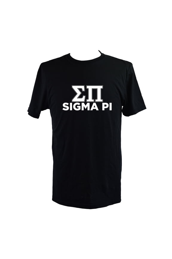 Sigma Pi T-Shirt - Varsity Letter Fraternity Tee, 100% Cottont, Size Extra Large