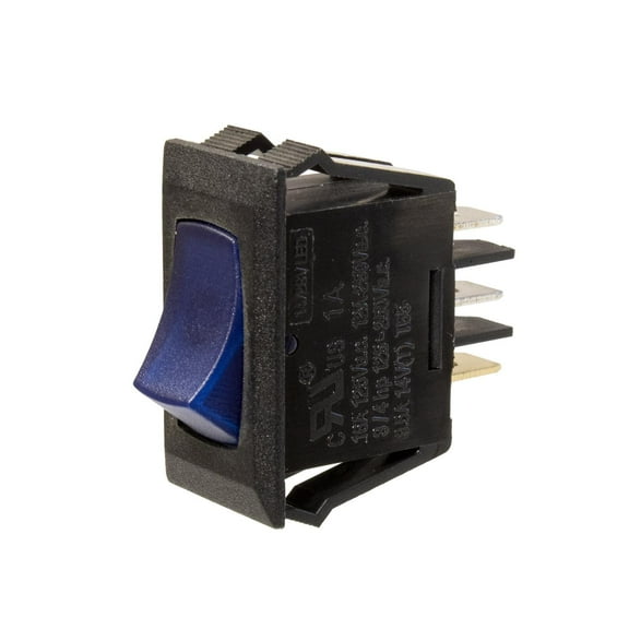 Sigma Switches Rocker Switch with Blue Light for RVs, Black