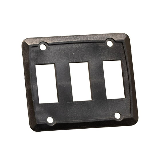 Sigma Switches Triple Switch Plate, Black