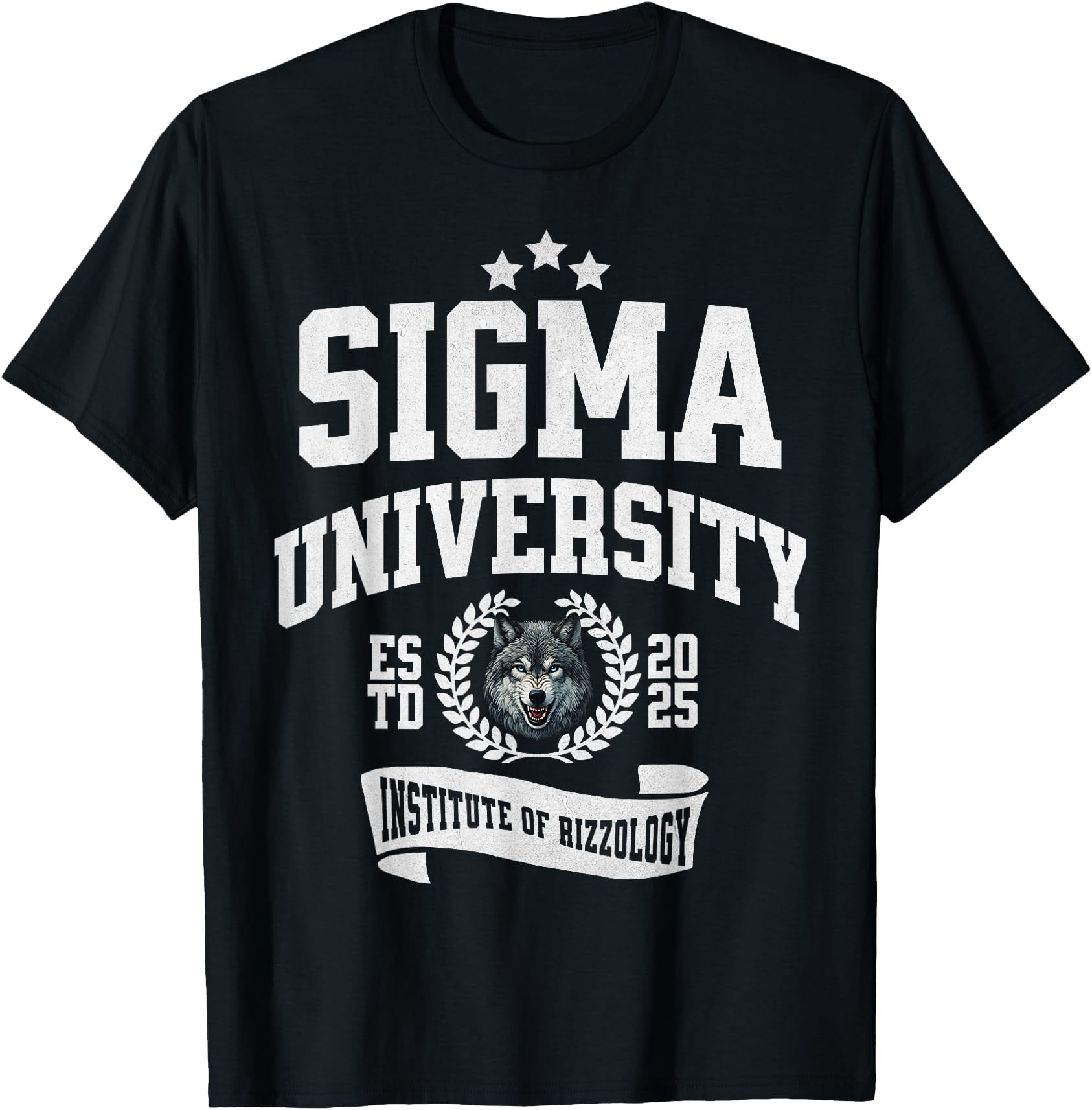 Sigma University Institute Of Rizzology Wolf Rizz T-Shirt - Walmart.com