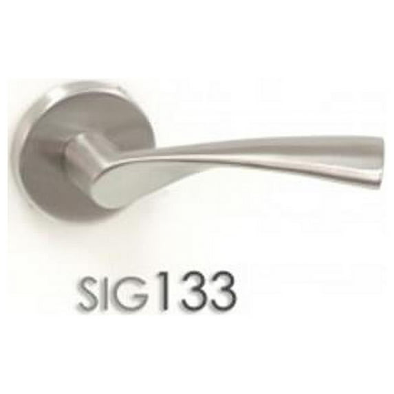 Sigma by AHI 129 mm Left Hand Single Dummy Solid Stainless Steel Door Lever Handle, 1.37 in. - 2 in. Thickness