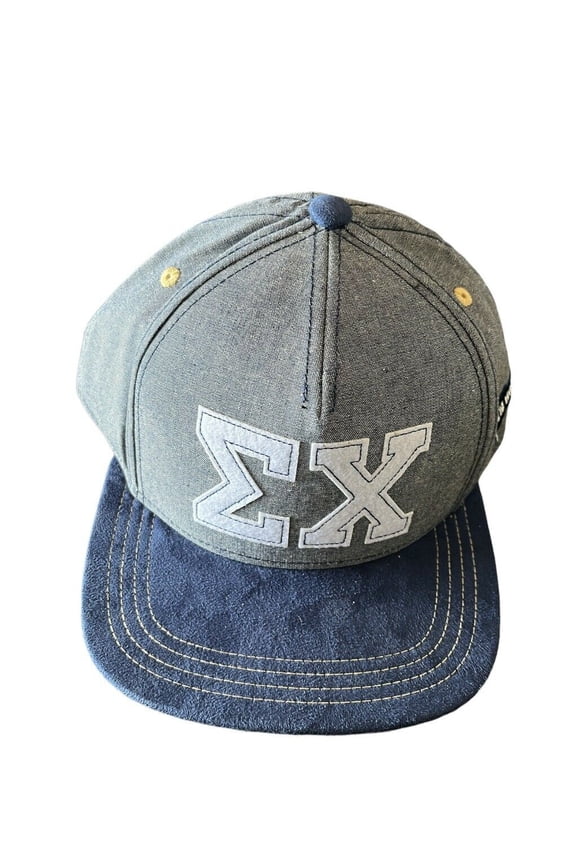 Sigma chi Snapback Hat Cotton Mesh Solid Flat Baseball Cap Trucker College