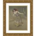 thumbnail image 1 of Sigmund Walter Hampel 19x24 Gold Ornate Framed and Double Matted Museum Art Print Titled - Spanish Dancer (Portrait of the Mlle E.) (1904), 1 of 4