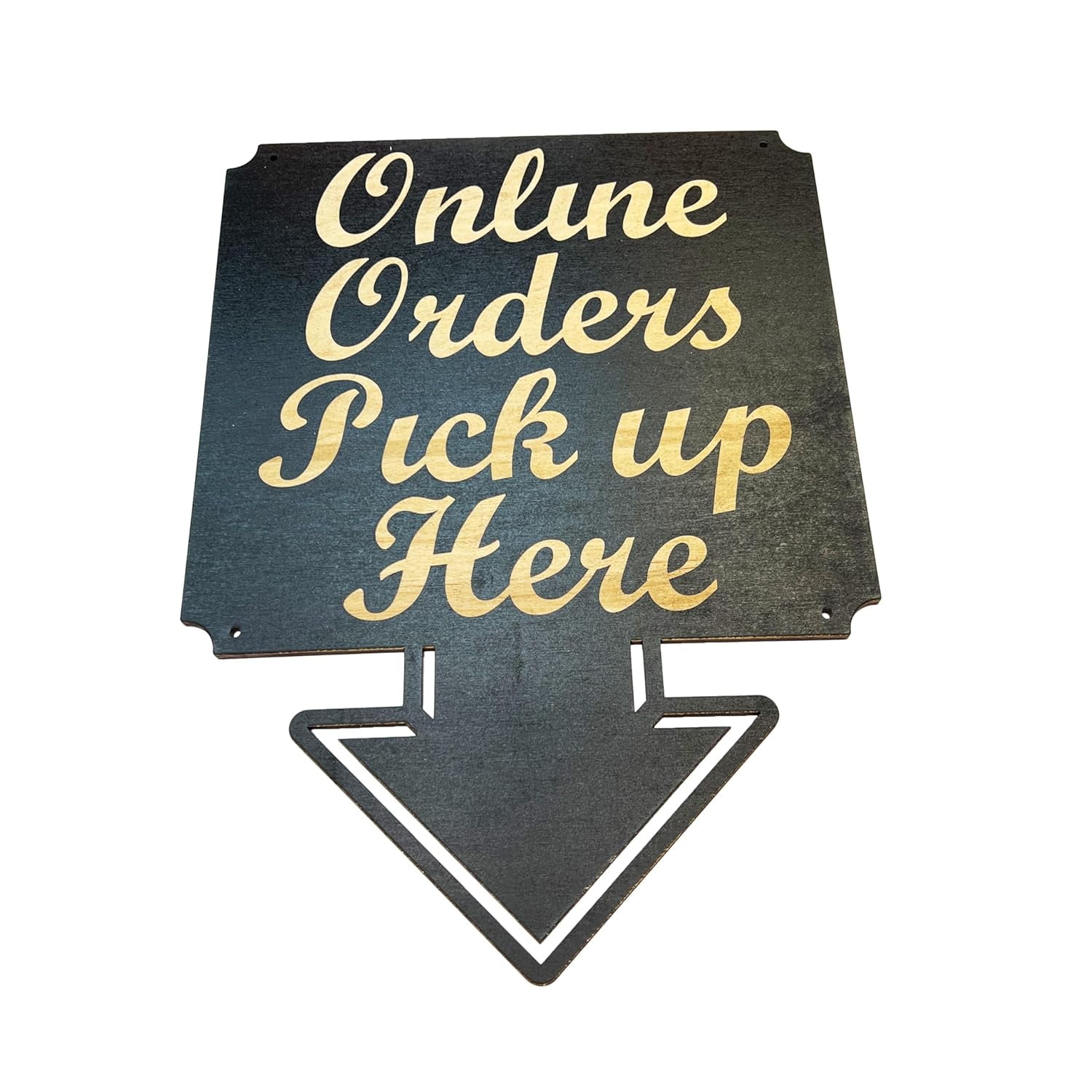 BLACK Online Orders Pick up Here 13x17 Sign BLACK Online Orders Pick up Here 13x17 Sign