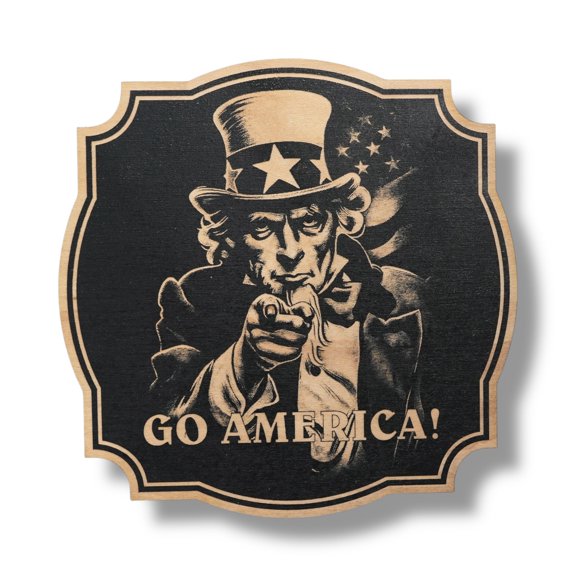 Sign - Black - Go America!