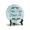 thumbnail image 1 of Sign ByLITA These Tips Don't Lie, Wood Color, Circle Table Sign (5"x5"), 1 of 6