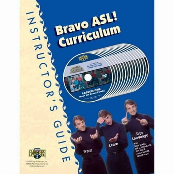 Sign Enhancers Bravo ASL! Curriculum Partial DVD Package