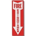 thumbnail image 1 of Sign, "Fire Extinguisher" w/ Arrow, Self Adhesive Vinyl, 4"x12" by Logistics, 1 of 2