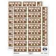 thumbnail image 1 of Sign Here Arrows Teacher Student School Sticker Set - Brown - Matte Finish - 2.00" Large, 1 of 7
