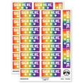 thumbnail image 1 of Sign Here Arrows Teacher Student School Sticker Set - Rainbow - Matte Finish - 2.00" Large, 1 of 7