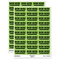 thumbnail image 1 of Sign Here Bold Arrow Sticker Set - Light Green - Gloss Finish - 1.75" Medium, 1 of 7