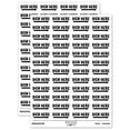 thumbnail image 1 of Sign Here Bold Arrow Sticker Set - White - Matte Finish - 1.25" Mini, 1 of 7