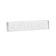 thumbnail image 1 of Sign In Here 2" x 8" Frosted Acrylic - Office Desk Accessories D?cor, 1 of 2