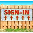 thumbnail image 1 of Sign-In Up Arrow Red Caps 13 oz Vinyl Banner With Metal Grommets, 1 of 4