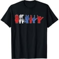 thumbnail image 1 of Sign Language 4th Of July Cool ASL American Patriotic T-Shirt, 1 of 4