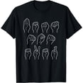 thumbnail image 1 of Sign Language AlphabetT-Shirt, 1 of 4