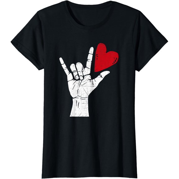 Sign Language I Love You Sign - Valentines Day T Shirt T-Shirt