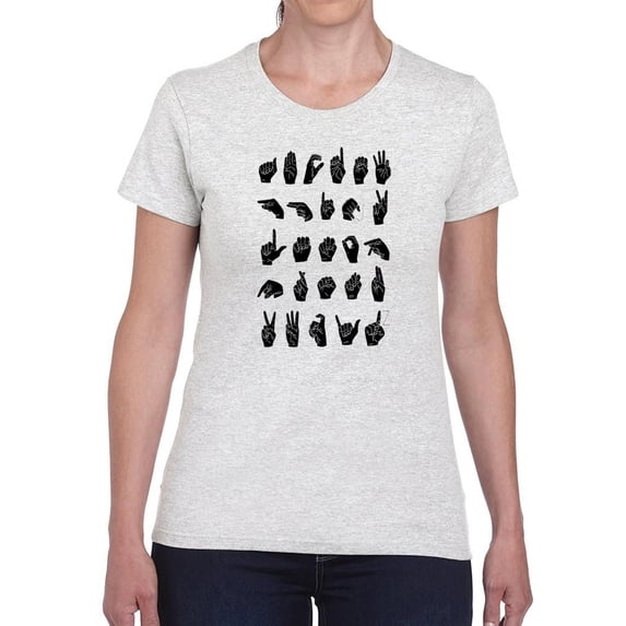 Sign Language I. T-Shirt Women -Emma Scarvey Designs, Female Small