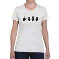 thumbnail image 1 of Sign Language Iv. T-Shirt Women -Emma Scarvey Designs, Female 5X-Large, 1 of 4