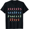 thumbnail image 1 of Sign Language Letters Sign Language Letters Guide T-Shirt, 1 of 4