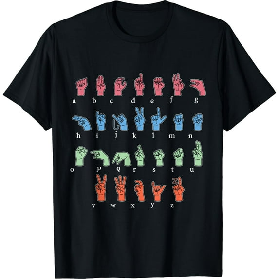 Sign Language Letters Sign Language Letters Guide T-Shirt