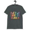 thumbnail image 1 of Sign Language Love Men Women Heart Shirts T-Shirt (Dark Heather, L), 1 of 2